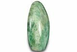 Free-Standing, Polished Green Fluorite - Madagascar #304781-2